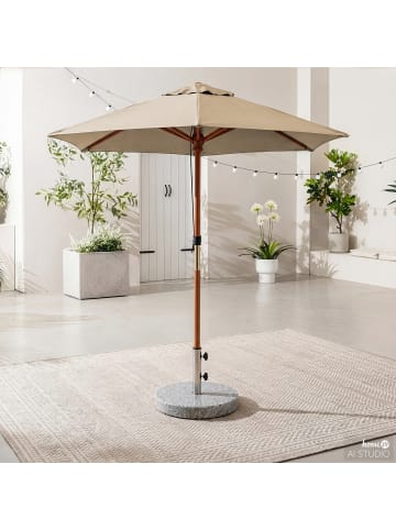 home24 Sonnenschirm Growora in Beige
