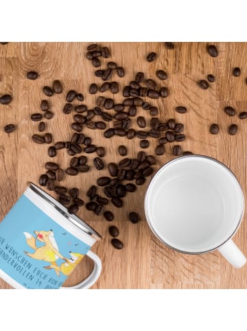 Mr. & Mrs. Panda Teetasse 14. Hochzeitstag Elfenbeinhochzeit mit... in Sky Blue