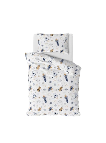 TRAUMHELDEN Baby Bettwäsche-Set "Space Rakete" in Blau