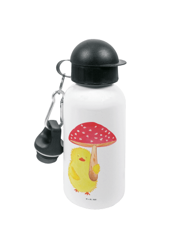 Mr. & Mrs. Panda Kindertrinkflasche Küken Fliegenpilz ohne Spruch in Weiß