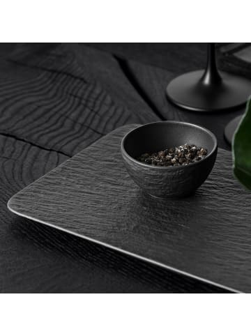 Villeroy & Boch Servierplatte rechteckig Manufacture Rock in schwarz