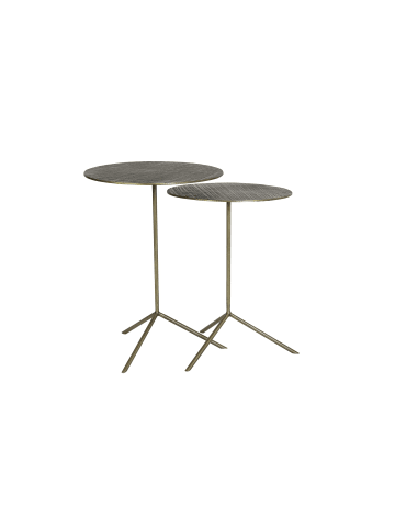 Light & Living Beistelltisch Pelarco - Antik Bronze - Ø39+Ø36cm