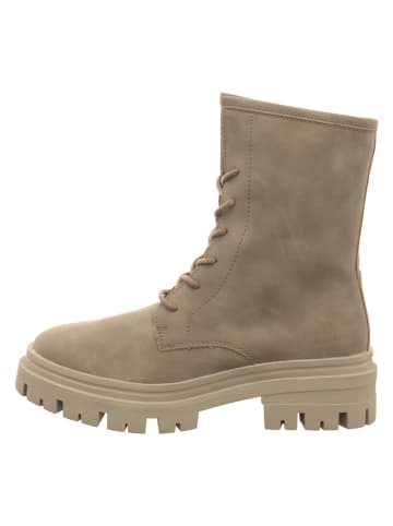 Indigo Damenschnürrstiefel warm flach  in  Beige
