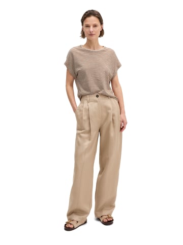 Marc O'Polo Gestreiftes T-Shirt regular in Medium Brown