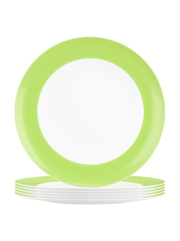 Seltmann Weiden 6er Set Speiseteller Liberty Pure Colors in ø 27 cm in Lime Green
