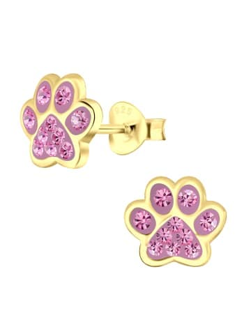schmuck23 Gold Ohrringe 925 Pfote 0,7 cm x 0,8 cm