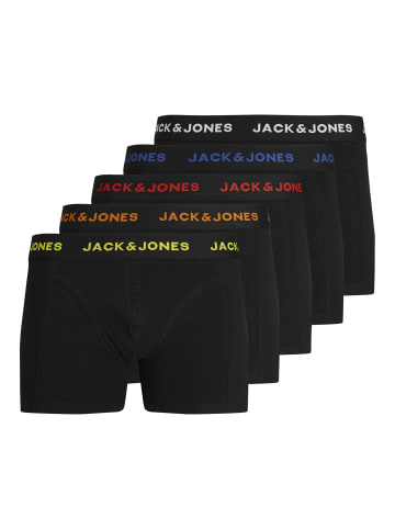 Jack & Jones Boxershorts 5er-Pack Basic Set Trunks Unterhosen JACBLACK in Schwarz