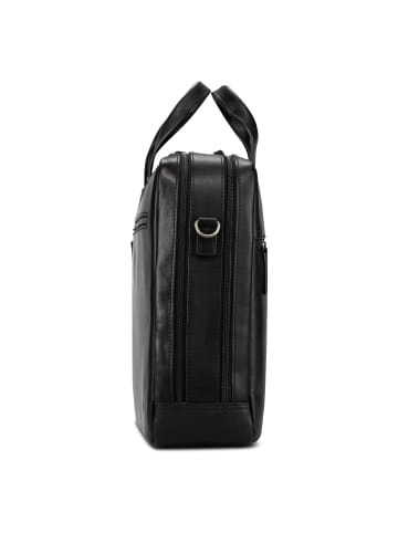 Jost Lund Aktentasche Leder 40.5 cm Laptopfach in schwarz