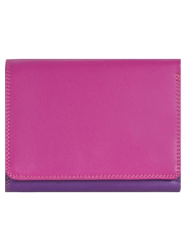 MYWALIT Medium Tri-fold Wallet Geldbörse Leder 12 cm in sangria multi