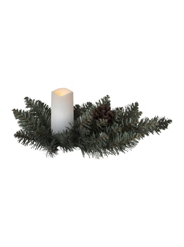 STAR Trading LED Tannengesteck ,Serene' mit LED Kerze, Batterie und Timer, Lichtsen