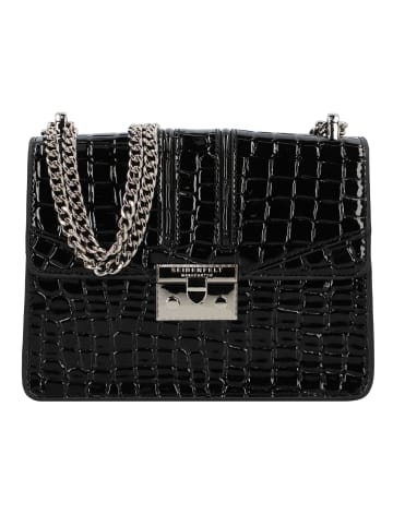 Seidenfelt Roros Umhängetasche 21 cm croco print black