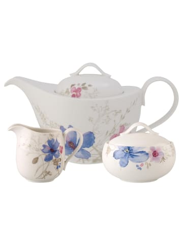 Villeroy & Boch 3er Set Teezubehör-Set Mariefleur Gris Basic in bunt