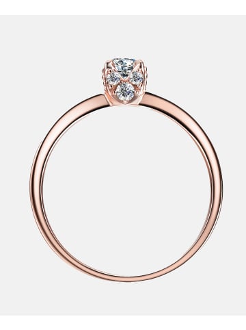Diamant L'éternel Solitär-Ring aus 375 Roségold mit Diamant in Roségold