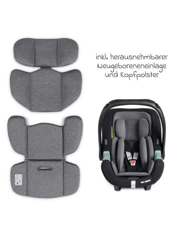 ABC-Design Babyschale Tulip i-Size ab Geburt - 15 Monate in grau,schwarz