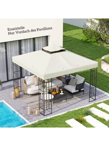 Outsunny Pavillon Ersatzdach 300L x 300B cm Hellgrau