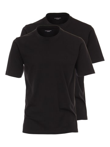 Casa moda T-Shirt Basic in Schwarz