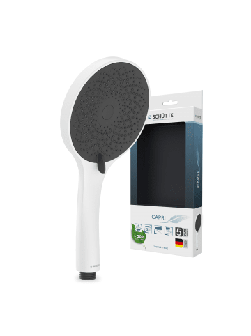 Franz Joseph Schütte CAPRI Handbrause, Weiß matt/Anthrazit