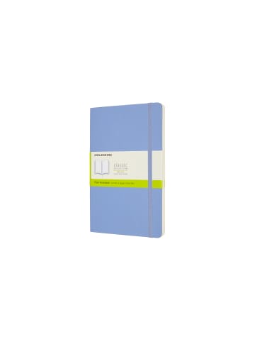 Moleskine Notizbuch mit weichem Einband, 70g-Papier, Blanko "Classic" in Hortensien Blau