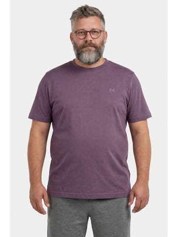 Men Plus Kurzarm T-Shirt in pflaume