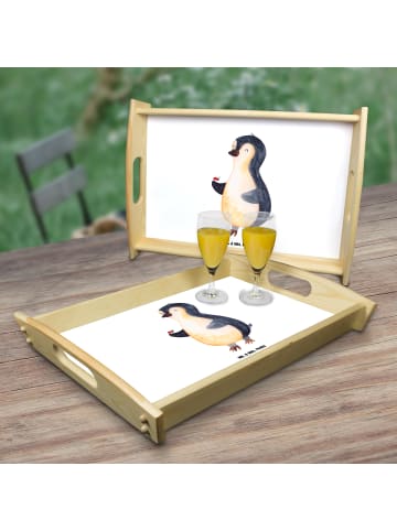 Mr. & Mrs. Panda Dekotablett Pinguin Marienkäfer ohne Spruch in Weiß