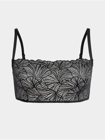 Erlich Textil  Spitzen Bustier FLUID LACE BANDEAU BRALETTE in schwarz