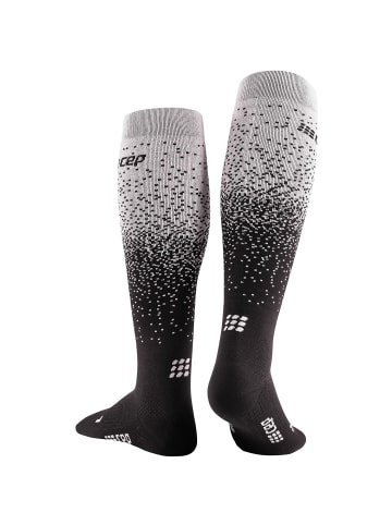 cep M SNOWFALL COMPRESSISOCKS SKIING TALL in Schwarz