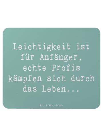 Mr. & Mrs. Panda Mousepad Spruch Leichtigkeit für Profis mit Spruch in Meeresbrise