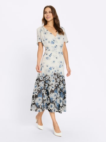 WITT WEIDEN Druck-Kleid in champagner-marine-bedruckt