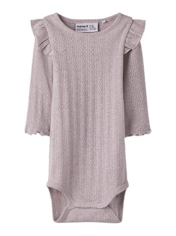 name it Strampler in Lilac Marble