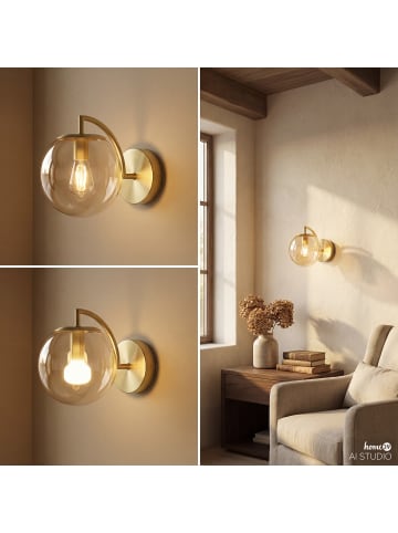 home24 Wandleuchte CARTY in Bernstein