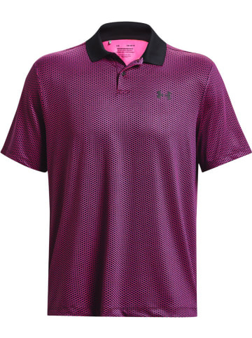 Under Armour Polo "Ua Matchplay Printed Polo" in Schwarz