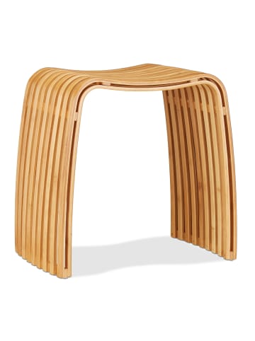 relaxdays 2 x Garderoben Hocker in natur