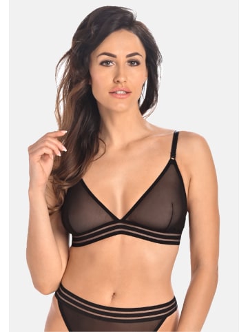 Teyli Netz-Bralette für Frauen mit dekorativen Trägern Bralette Bra in schwarz