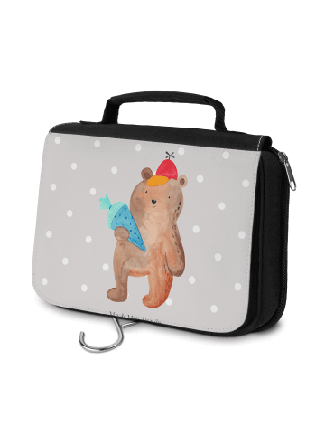 Mr. & Mrs. Panda Kulturtasche Bär Schultüte ohne Spruch in Grau Pastell