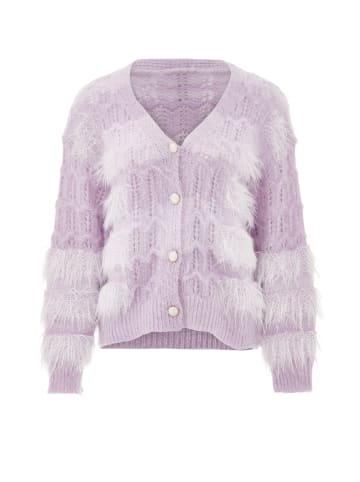 Swirly Damen Strickjacke in Lavendel