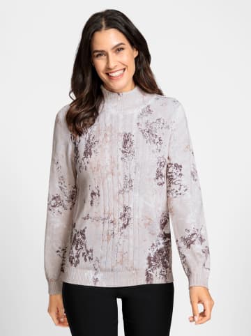 WITT WEIDEN Pullover in beige-bedruckt