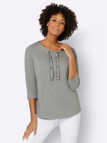 WITT WEIDEN Sweatshirt in grau-meliert