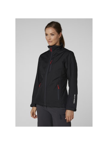 Helly Hansen W CREW MIDLAYER JACKET in Schwarz