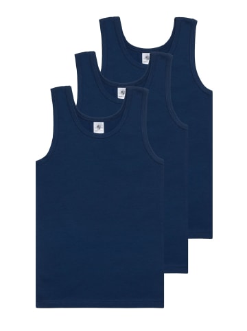 Haasis Bodywear 3er-Set: Unterhemd in dark blue