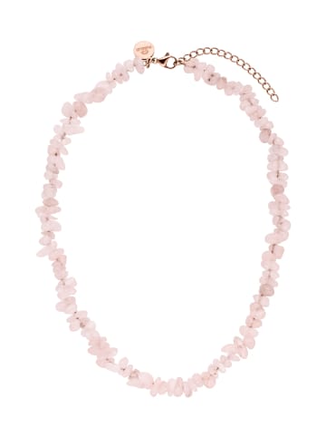 PURELEI Kette Rose Quartz in Rosegold