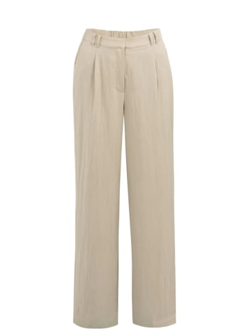 YAYA WOVEN WIDE LEG TROUSERS in Crockery Brown