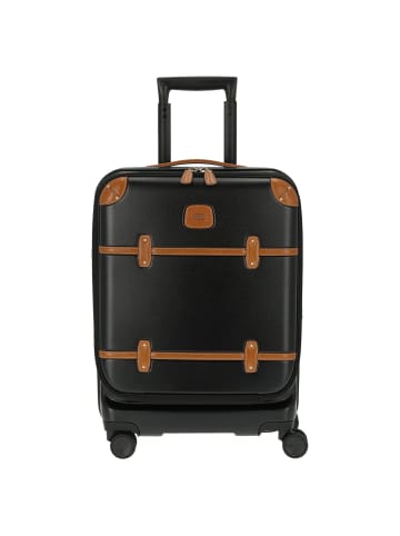 BRIC`s Bellagio - 4-Rollen-Kabinentrolley mit Organizer S 55 cm in schwarz