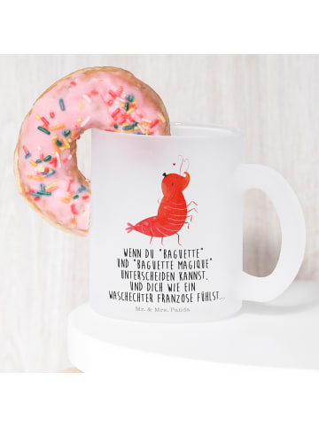 Mr. & Mrs. Panda Tasse Garnele Franzose mit Spruch in Transparent