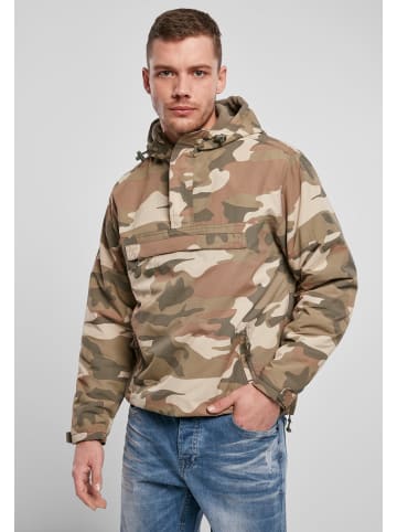 Brandit Brandit Herren Fleece Pull Over Windbreaker in light woodland