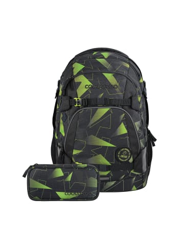 Coocazoo Schulrucksack-Set MATE und Mäppchen in Schwarz