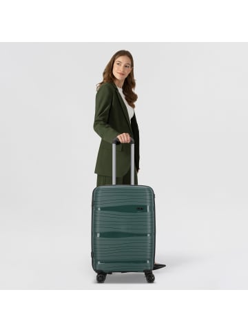 D&N Travel Line 4300 4 Rollen Trolley M 68 cm in dark green