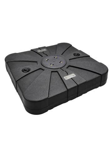 Sonnenschirmständer in Schwarz - (B)85 x (H)17 x (T)85 cm