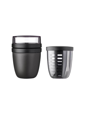 Mepal 2er Set Lunchpot mit Fruitpot Ellipse in Nordic Black