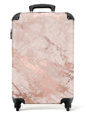 MuchoWow Suitcase, Koffer, Reisekoffer Marmor rosa