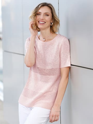 WITT WEIDEN Pullover in hellrosé-meliert